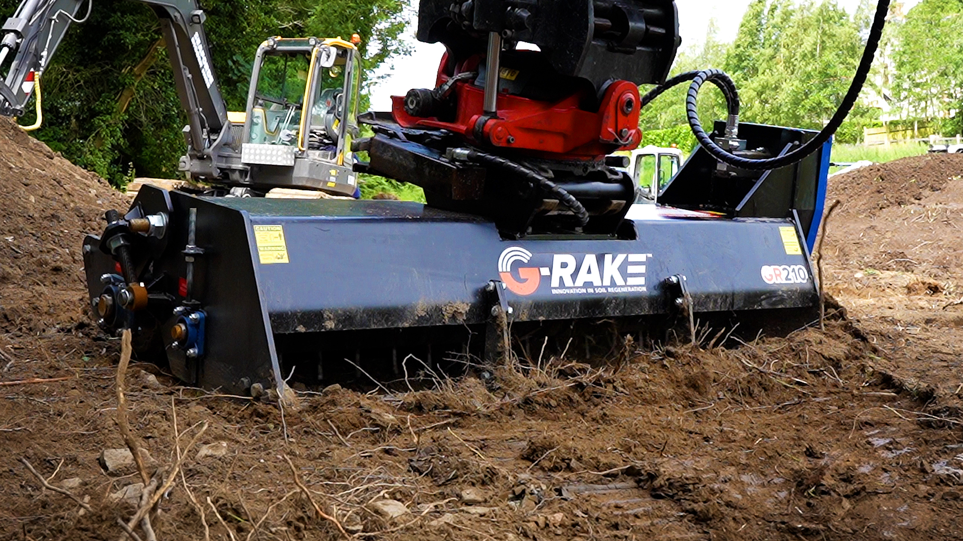 G-Rake markberedare till grävmaskin. Nordicc